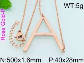 SS Rose Gold-Plating Necklace