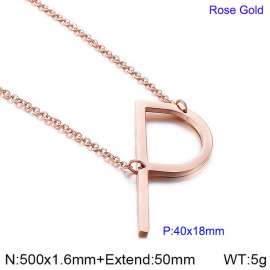 SS Rose Gold-Plating Necklace