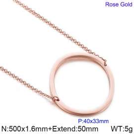 SS Rose Gold-Plating Necklace