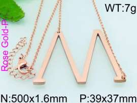 SS Rose Gold-Plating Necklace