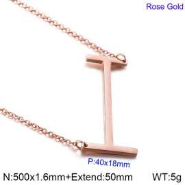 SS Rose Gold-Plating Necklace