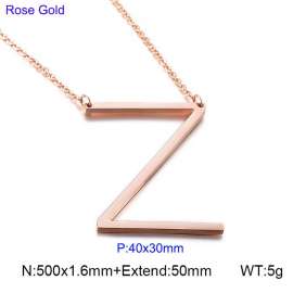 SS Rose Gold-Plating Necklace