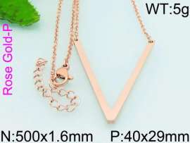 SS Rose Gold-Plating Necklace