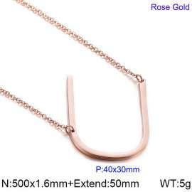 SS Rose Gold-Plating Necklace