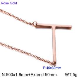 SS Rose Gold-Plating Necklace