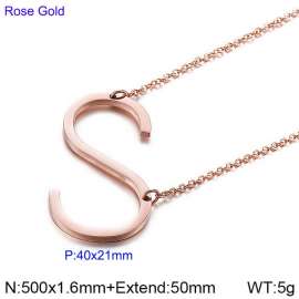 SS Rose Gold-Plating Necklace