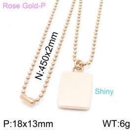 SS Rose Gold-Plating Necklace