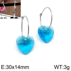 Stainless Steel Stone&Crystal Earring