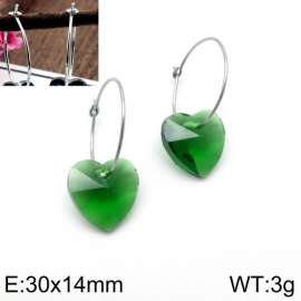 Stainless Steel Stone&Crystal Earring