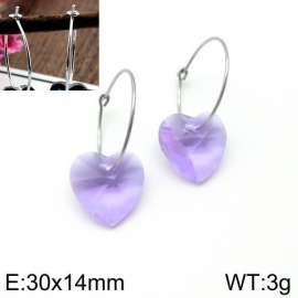 Stainless Steel Stone&Crystal Earring