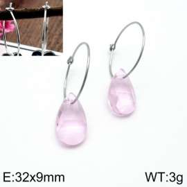 Stainless Steel Stone&Crystal Earring