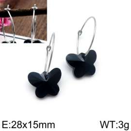 Stainless Steel Stone&Crystal Earring