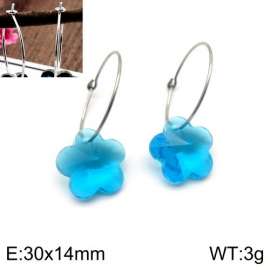 Stainless Steel Stone&Crystal Earring