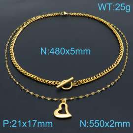 SS Gold-Plating Necklace