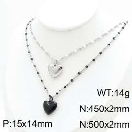 Stainless Steel Black-plating Necklace