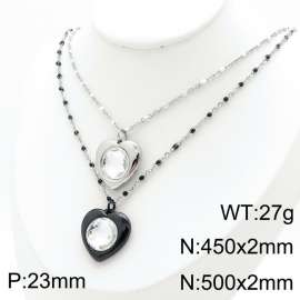 Stainless Steel Black-plating Necklace