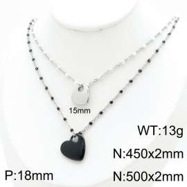 Stainless Steel Black-plating Necklace