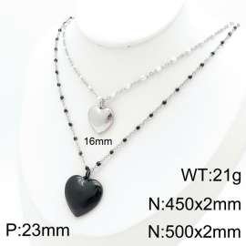 Stainless Steel Black-plating Necklace