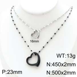 Stainless Steel Black-plating Necklace