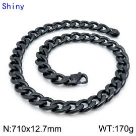 Stainless Steel Black-plating Necklace