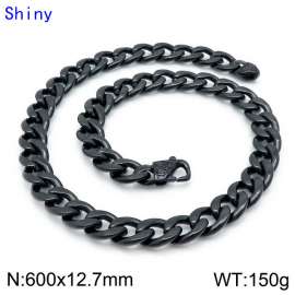 Stainless Steel Black-plating Necklace