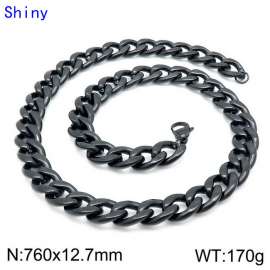 Stainless Steel Black-plating Necklace