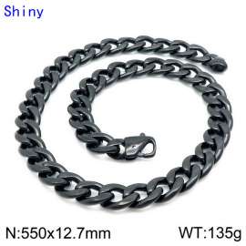 Stainless Steel Black-plating Necklace