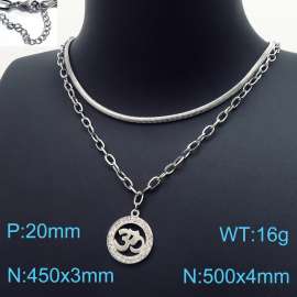 Stainless Steel Stone Necklace