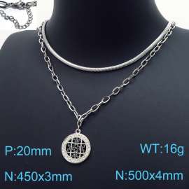 Stainless Steel Stone Necklace