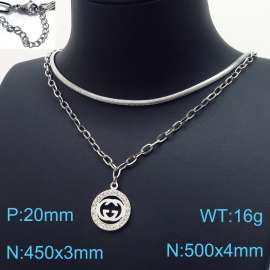 Stainless Steel Stone Necklace