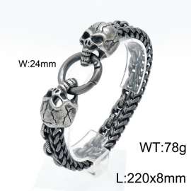 Stainless Skull Bracelet