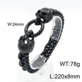 Stainless Skull Bracelet