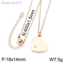 SS Rose Gold-Plating Necklace