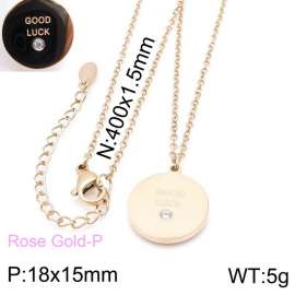 SS Rose Gold-Plating Necklace