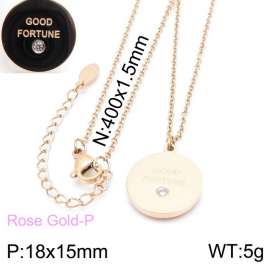 SS Rose Gold-Plating Necklace