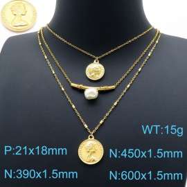 SS Gold-Plating Necklace