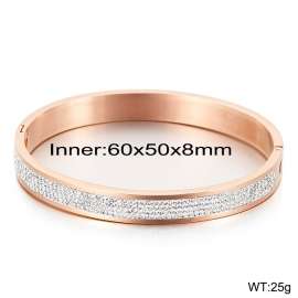 Stainless Steel Stone Bangle