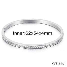 Stainless Steel Stone Bangle