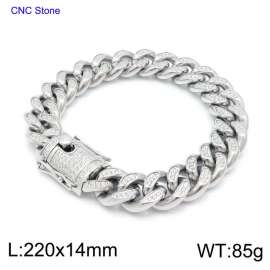 Stainless Steel Stone Bracelet