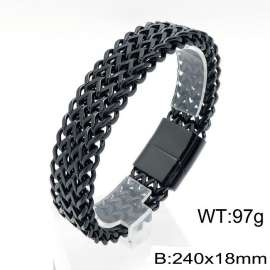 Stainless Steel Black-plating Bracelet