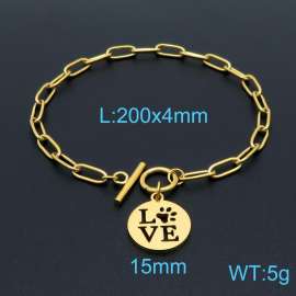 Stainless Steel Gold-plating Bracelet