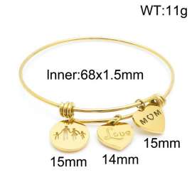 Stainless Steel Gold-plating Bangle