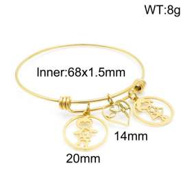 Stainless Steel Gold-plating Bangle