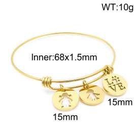 Stainless Steel Gold-plating Bangle