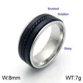 Stainless Steel Black-plating Ring