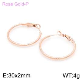 SS Rose Gold-Plating Earring