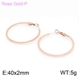 SS Rose Gold-Plating Earring