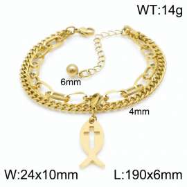 Stainless Steel Gold-plating Bracelet