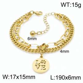 Stainless Steel Gold-plating Bracelet