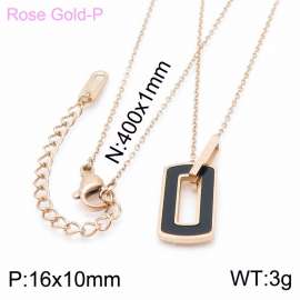 SS Rose Gold-Plating Necklace